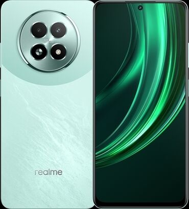 мобильный телефон: Realme 13+ 5G, 256 ГБ, цвет - Зеленый, Гарантия, Сенсорный, Отпечаток пальца