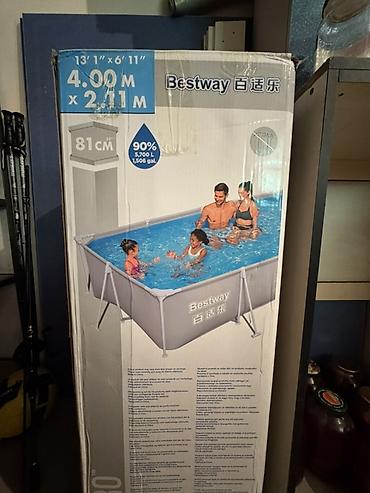 Бассейны: Каркасный прямоугольный бассейн Bestway - Размер: 4,00 м × 2,11 м - — 2
