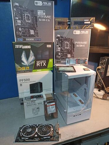 Настольные ПК и рабочие станции: Компьютер, ядер - 10, ОЗУ 16 ГБ, Игровой, Новый, Intel Core i5, NVIDIA GeForce RTX 3050, HDD + SSD — 5