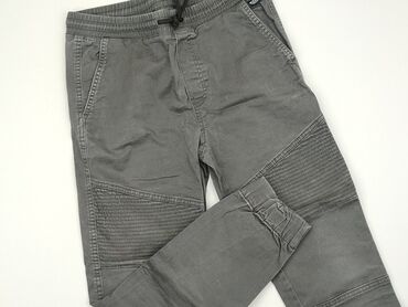czarne spodnie materiałowe z wysokim stanem: Джинси, H&M, 12 р., 152, стан - Хороший