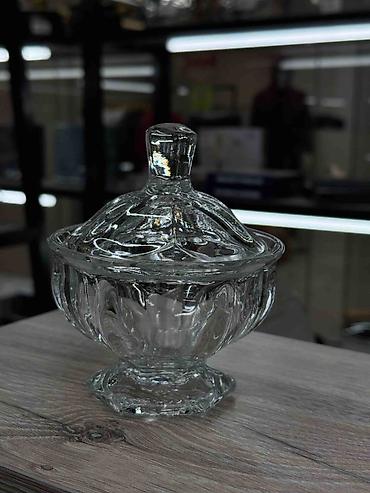 конфетница: Стеклянные сахарницы/конфетницы с крышкой - Бренд: Kaveh (Glass — 3