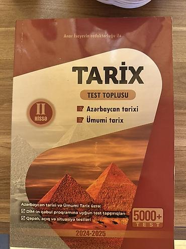 Kitablar və jurnallar: Məhsul: Anar İsyaev Tarix – Test Toplusu (II hissə), 2024–2025 Kitab — 1