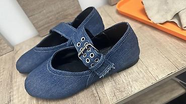 Туфли: Туфли, 35, 35.5, Zara, Б/у, цвет - Синий — 1