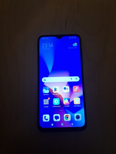 ikinci el xiaomi redmi note 8: Xiaomi Redmi 9T, 128 ГБ, цвет - Синий, 
 Отпечаток пальца, Face ID