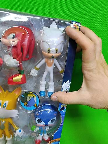 игрушки sonic: Соник игрушки в комплекте🌟 Комплектация товара: 8 персонажей, 5 — 3
