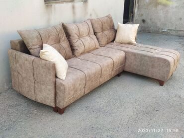 mebel parcalari: Угловой диван, Новый, Раскладной, С подъемным механизмом, Ткань, Бесплатная доставка
