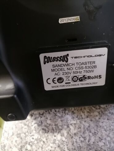Tosteri: Toster COLOSSUS Ispravan dobar
 Mirjevo — 4