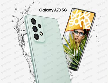 samsung galaxy a73: Samsung Galaxy A73, Б/у, 128 ГБ, цвет - Голубой, 2 SIM
