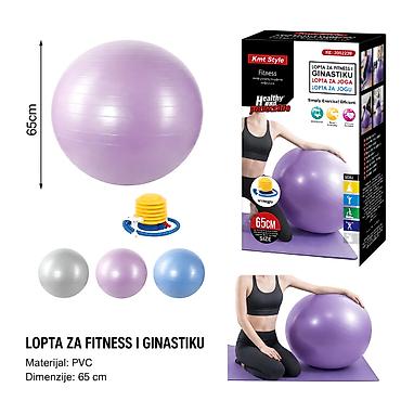 KMT joga lopta 2002239-A Opis: - Lopta na naduvavanje za jogu