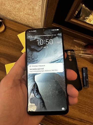 iphone 10 xr: Huawei Nova Y70, 128 GB, rəng - Qara, Barmaq izi, İki sim kartlı, Face ID — 1