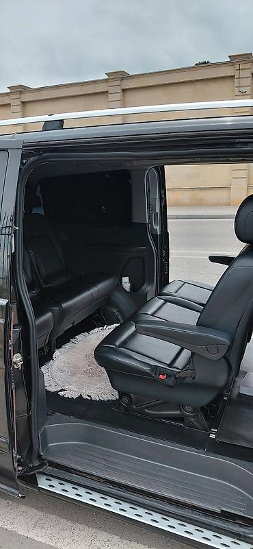 vito 115: Mercedes-Benz Vito (uzun baza) – qara rəng, 7/8 yerlik komfortlu — 4
