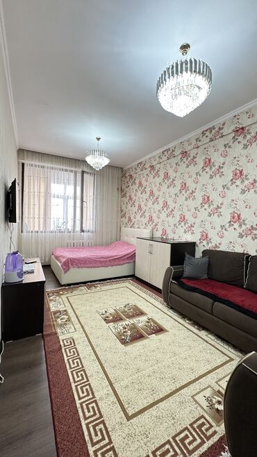 алматинка ком 3: 1 комната, 46 м², Элитка, 10 этаж, Евроремонт
