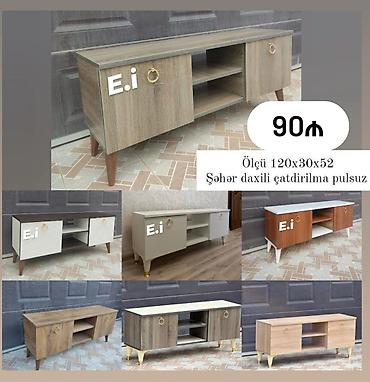 Ev və bağ: TV stend / TV altı 90 AZN 💥 ✔️Ölçü en120 x dər30 x hün 52 sm ✔️ Rəng — 1