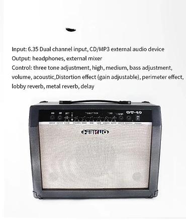 akusticna bas gitara sa zvucnikom: POJAČALO ZA GITARU GT-40 40W BESPLATNA DOSTAVA | Pojačalo GT-40 — 4