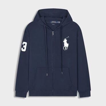 серая толстовка: Мужская толстовка, XL, Polo Ralph Lauren, Новый, цвет - Синий, Самовывоз, Платная доставка