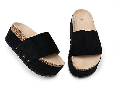 patike 97 cena: Ženske platform sandale/papuce sa širokim kaišem - Model — 1