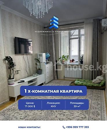 1 комната, 39 м², КНУ Элитка, 8 этаж