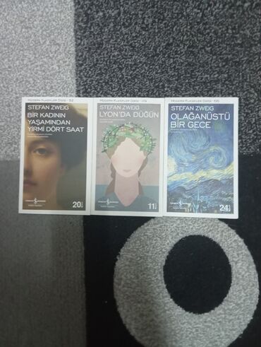 Kitablar, jurnallar, CD, DVD: Klasiklərdən Stefan Zweigin kitabları hər biri 3 manatdır yeni və