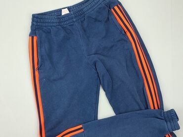 eleganckie spodnie w krate: Sweatpants, Adidas, 14 years, 164, condition - Good