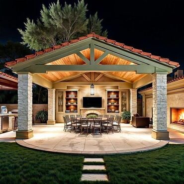 Digər bağ, çöl mebeli: Taxta bağ köşkü / açıq hava lounge pavilyonu - Dizayn: Müasir -da lalafo.az — 9 Digər bağ, çöl mebeli: Taxta bağ köşkü / açıq hava lounge pavilyonu - Dizayn: Müasir — 9