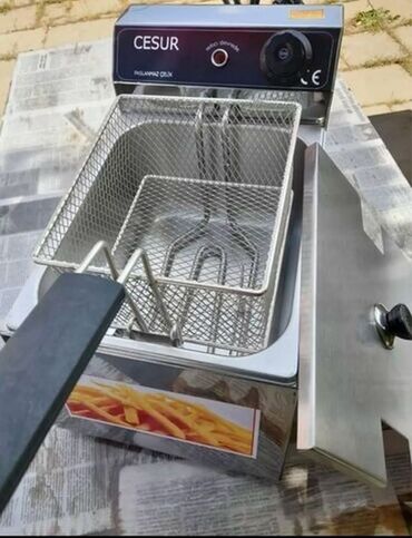 Blenderlər: CESUR elektrik fritözü - Tək bölməli paslanmayan poladdan yağ vannası