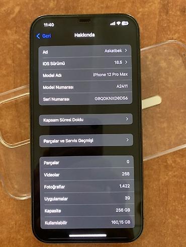 аефон 12: IPhone 12 Pro Max, Б/у, 256 ГБ, Графит, Чехол — 3