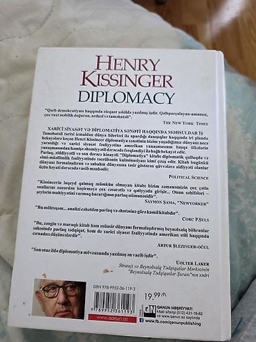 Digər kitablar və jurnallar: Kitab: Diplomatiya Müəllif: Henry Kissinger Dil: Azərbaycan dili Janr — 2