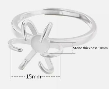 кольцо из камня: Продаю кольцо - оправу для камня. Серебро 925 проба. Размер