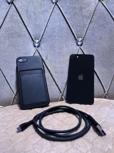 iphone se 2020 azerbaycan: IPhone SE 2020, 64 ГБ, Черный, Отпечаток пальца