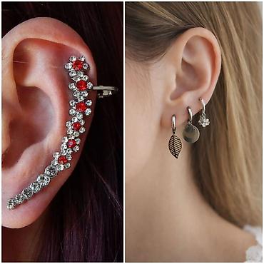 +994555370755 əlaqə nömrə Sırğa və Cuff. 1. 1-ci Şəkildəki 3lü sırğa