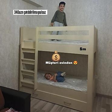 klass mebel: Ikimərtəbəli çarpayı matras 🎁 — 1