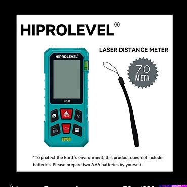 HIPROLEVEL lazer 70 м məsafəölçən Xüsusiyyətlər: - Ölçmə məsafəsi: 70