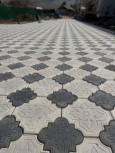 Тротуарная плитка: Тротуарная плитка (бетонная) Прессованный Элитный Мрамор бордюры лотки — 5