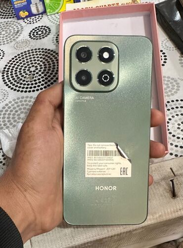 Honor: Honor X6b, 256 GB, rəng - Yaşıl, Face ID, Barmaq izi