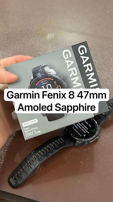 band 10: Garmin Fenix 8 47mm Amoled Sapphire В идеальном состоянии Полный — 1