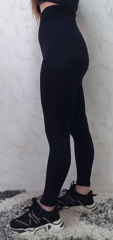 Helanke, biciklistički šortsevi: Crne ženske helanke sa visokim strukom - Klasičan, potpuno crn model na lalafo.rs — 2 Helanke, biciklistički šortsevi: Crne ženske helanke sa visokim strukom - Klasičan, potpuno crn model — 2