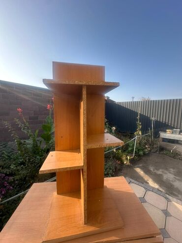 тумба с тремя ящиками: Комод для одежды, Без зеркала, ЛДСП, цвет - Коричневый