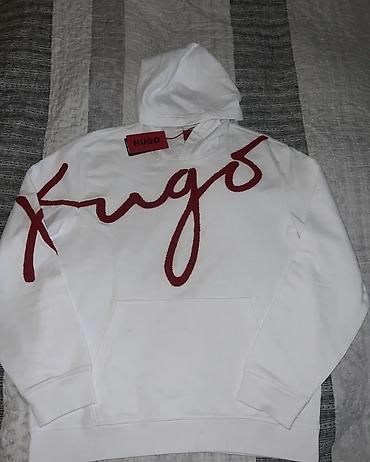 aksa: HUGO Mens Dokapi Cotton-Terry Hoodie with Oversized Logo vel. XL NOVO — 2