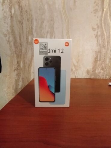telefon redmi not 12: Xiaomi Redmi 12, 128 GB, rəng - Qara, 
 Barmaq izi, İki sim kartlı
