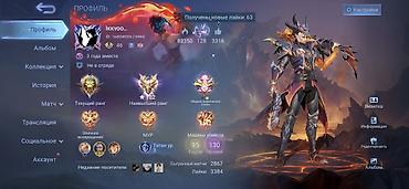 недавно: Продажа игрового аккаунта Mobile Legends: Bang Bang Основное: - Ник — 1