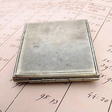 Upaljači i prateća oprema: Vintage Kraft Alpacca tabakera, označena, Robert Kraft. ANTIKVITET — 7