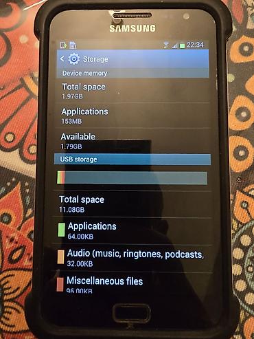 Samsung Galaxy Note, 16 GB, rəng - Qara