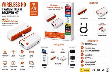 internet oturucu: Wireless HD Transmitter & Receiver Kit (Model: CHD09-HD-TX-RX) — 2