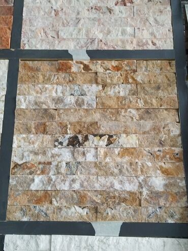 metbex krantlari: Təbii daş dekorativ üzlük panelləri - Material: təbii daş (qarışıq