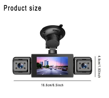 GPS трекеры: 4 Kameralı Avtomobil DVR Dash Cam Xüsusiyyətlər: - Ön/Arxa/Sol/Sağ