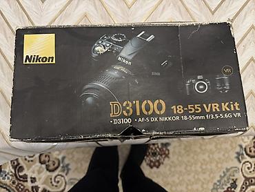 Nikon D3100 18-55 VR Kit fotoaparat dəsti səliqəli vezyetdedir