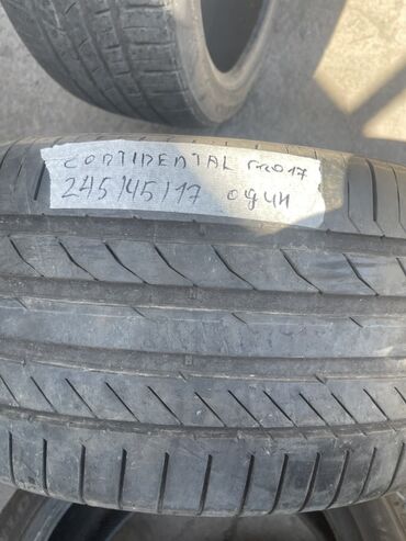 Шины: Шины 245 / 45 / R 17, Лето, Б/у, 1 шт, Легковые, Continental