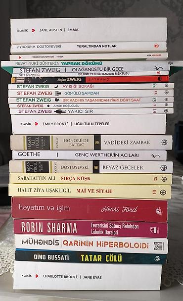 Книги и журналы: Bircə dəfə oxunublar,əla vəziyyətdədilər. Hamısı birlikdə 70 manat — 1