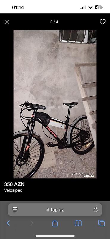 rambo velosipedi: Yeni Şəhər velosipedi 28", sürətlərin sayı: 32, Ünvandan götürmə — 3