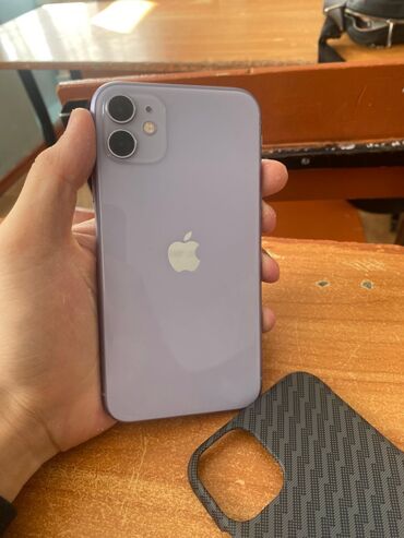 телефон iphone 11: IPhone 11, 64 ГБ, Чехол, 91 %